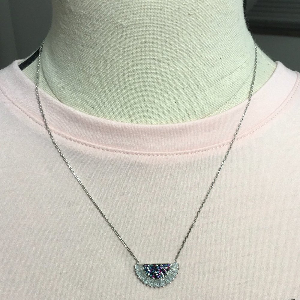 NWT Semicircle Sterling Silver Necklace